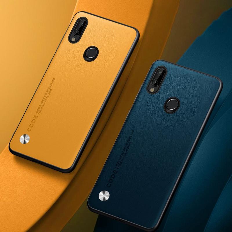 Luxury PU Leather Case For Huawei P Smart Plus 2018 Back Cover Matte Silicone Protection Phone Case For Huawei Nova 3i Nova3i