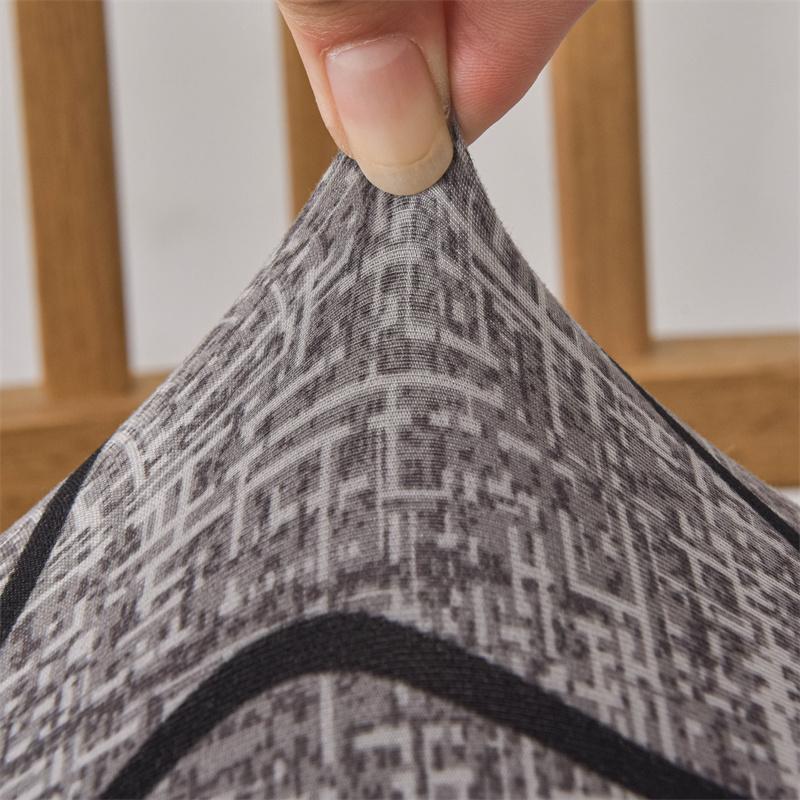 1pc Printed Chair Cover Stretch Dining Chair Seat Slipcover Washable Home Decor Kitchen Chair Case for Hotel Banquet