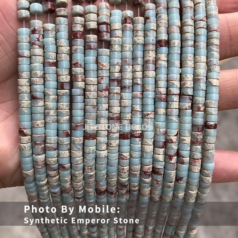4x2mm Natural Pink Opal Turquoise Jasper Rondelle Beads Cylinder Flat Loose Spacer Bead For Jewelry Making Diy Bracelet Necklace