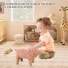 Plush Pig Toy with Soft Plush Comfort, 3D Pink Pig Stuffed Animal Pillow for Kids, 15.7in