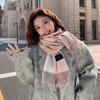 Luxury Autumn Winter Korean Plaid Scarf Women Thickening Warm Tassel Shawl Cashmere Muffler Fashion Designer Scarves
