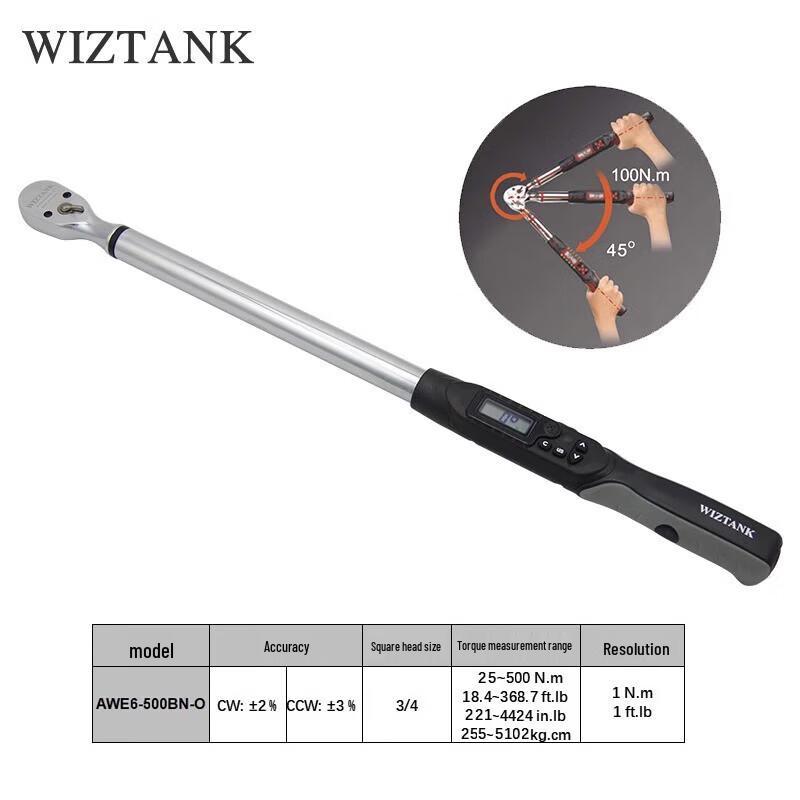 WIZTANK Digital Angle Torque Wrench