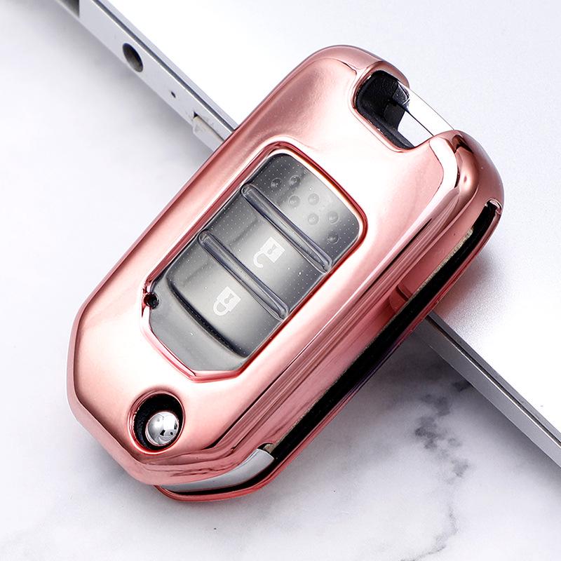 TPU Key Shell for Honda Vezel, Accord, XRV, Fit Folding Key Cover