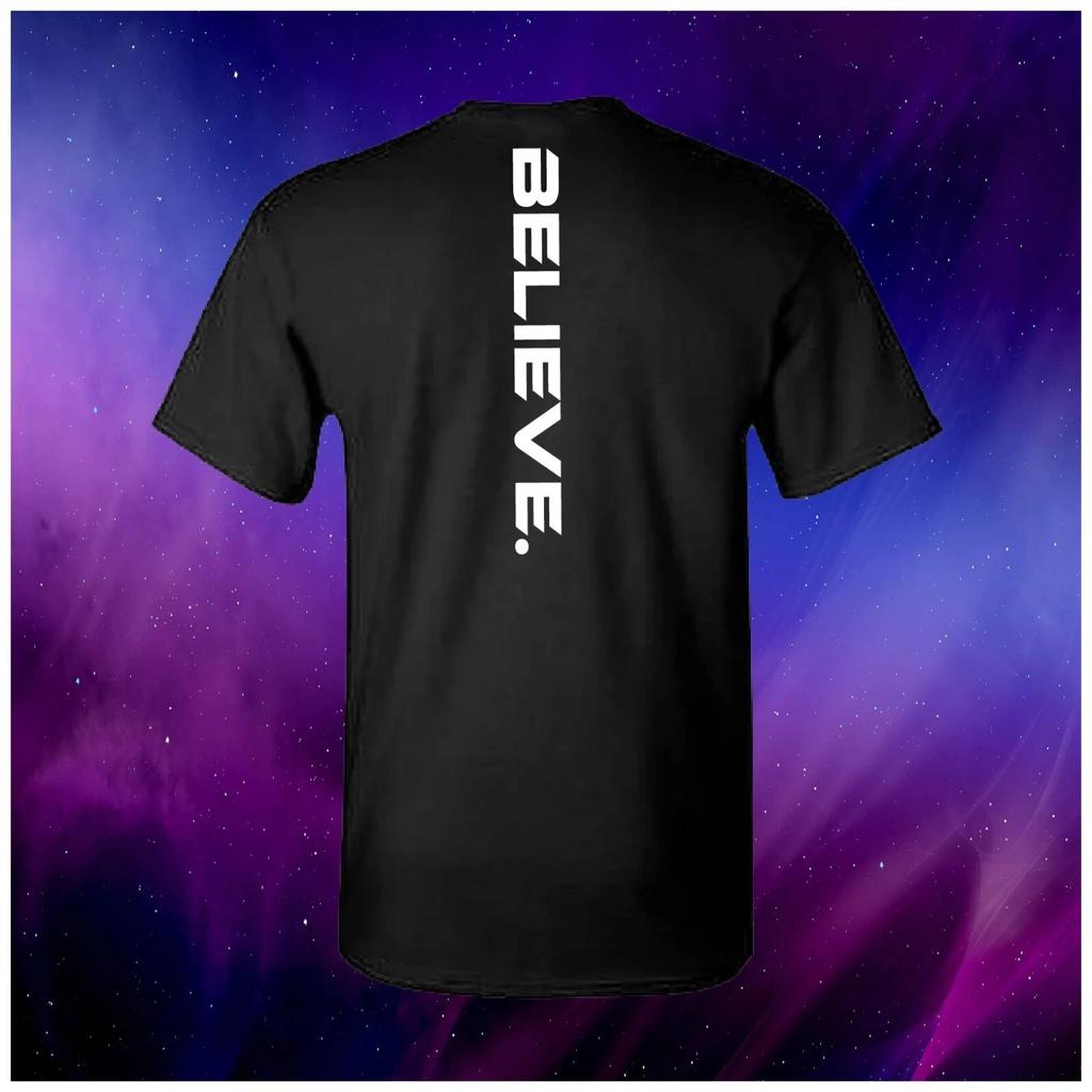 Believe Gym Workout Inspirational Minimalist Unisex Adult Top T-shirt