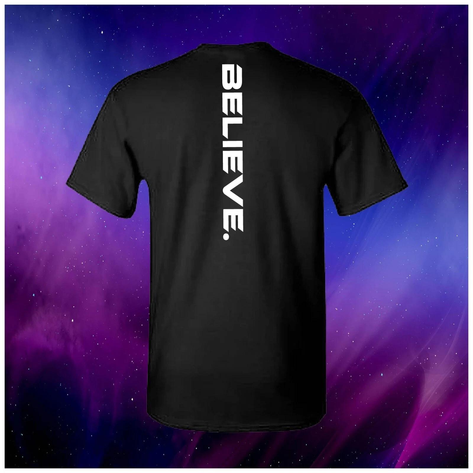 Believe Gym Workout Inspirational Minimalist Unisex Adult Top T-shirt S