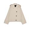 Spring Summer Women's Wear Casual Easiest for Match Decorated Row Button Lapel Batwing Long Sleeves Wind-Breaker Outwear 0518060