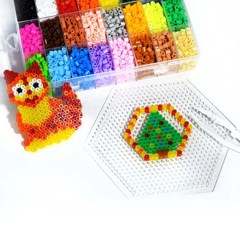 Fuse Beads Boards 5mm Large Clear Plastic Pegboards for Kids Craft Beads Pixel Puzzle Pegboards Creative Handmade Craft Toy Gift