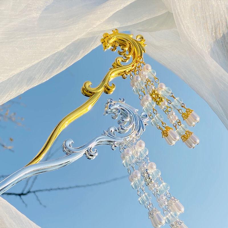 

Versatile Ancient Style Tassel Hairpin – Hanfu & Updo Hair Accessory