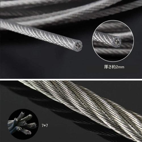 DFsucces Security Wire, Fixed Wire, Cable, Anti-Tip, Fall Prevention, 40kg Weight Capacity, for Stage Lighting, Display, Hanging, Set of 4 (0.5m Long)