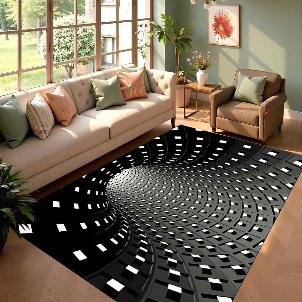 3D Rug Visual Impact Carpets Home Decor Easy To Clean Floor Mat Gift Soft Non-slip Carpet for Live Room Bedroom Table Rugs