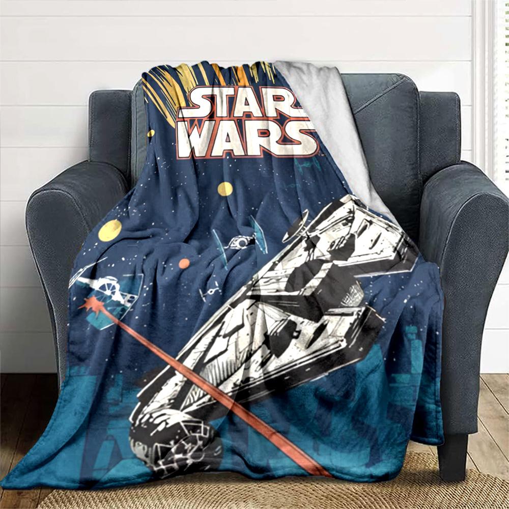 Star Wars Blanket Warmthful Decor Great for Bed Sofa Livingroom Four Seasons Multipurpose Stylish Decor Perfect Gift for Relatives and Friends