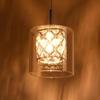 Lampe suspendue salle à manger - NETTLIFE - G9 120CM - 4 flammes - Verre blanc - Métal réglable