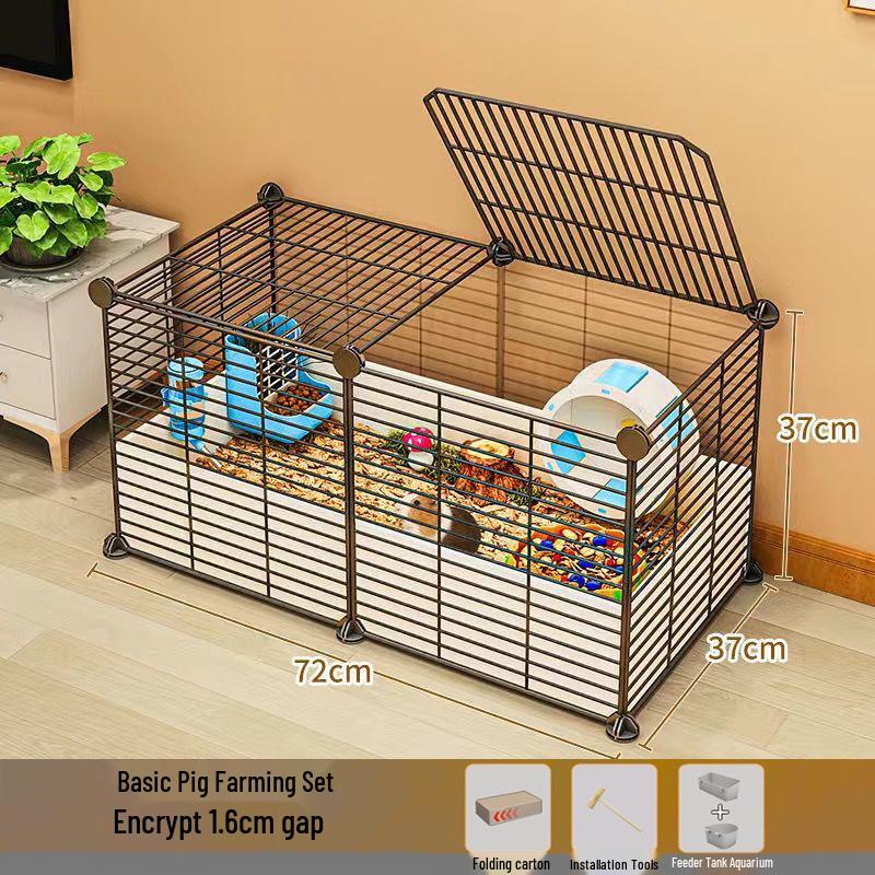 Guinea Pig Playpen & Indoor Villa - Extra Large Cage with Storage