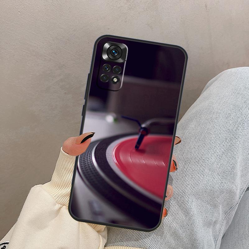 Vinyl DJ Record Art Case For Xiaomi Redmi Note 12 Pro 8 9 10 11 Pro Note 11S 9S 10S 9A 9C 9T 10C 12C Cover