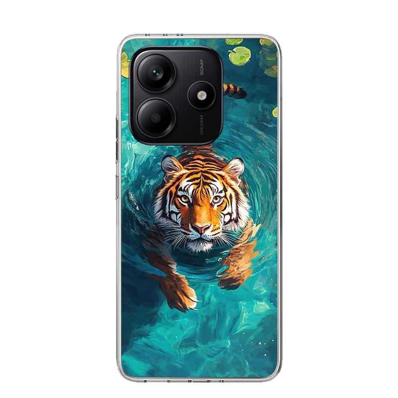 Hochwertige Tiger-Muster-Kunst-Handyhülle Für Xiaomi Redmi Note 15 14 13 12S 12 Pro Plus 11S 11E 11 11T 10S 10 Kunst Weiches Muster Cover