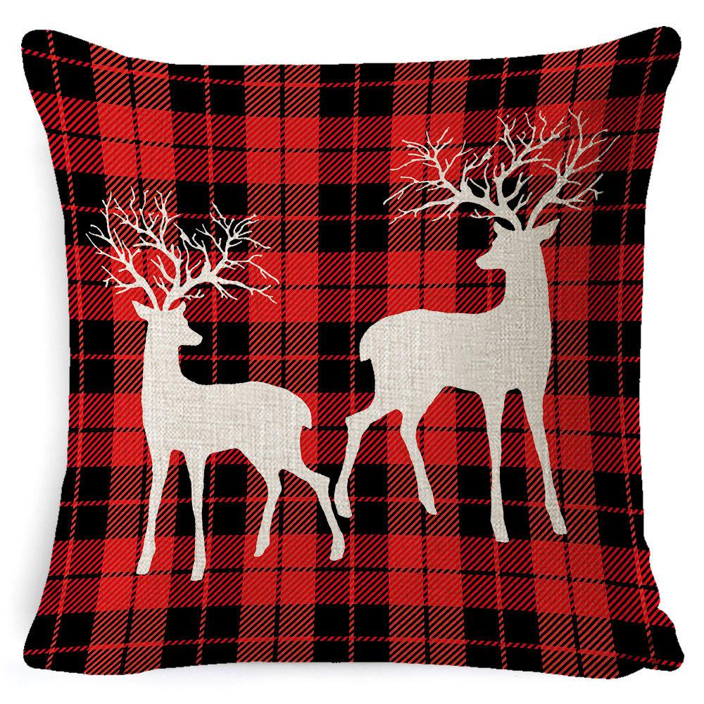 Christmas Pillowcase Home European Linen Sofa Cover Cushion Cushion Pillowcase Back Cushion