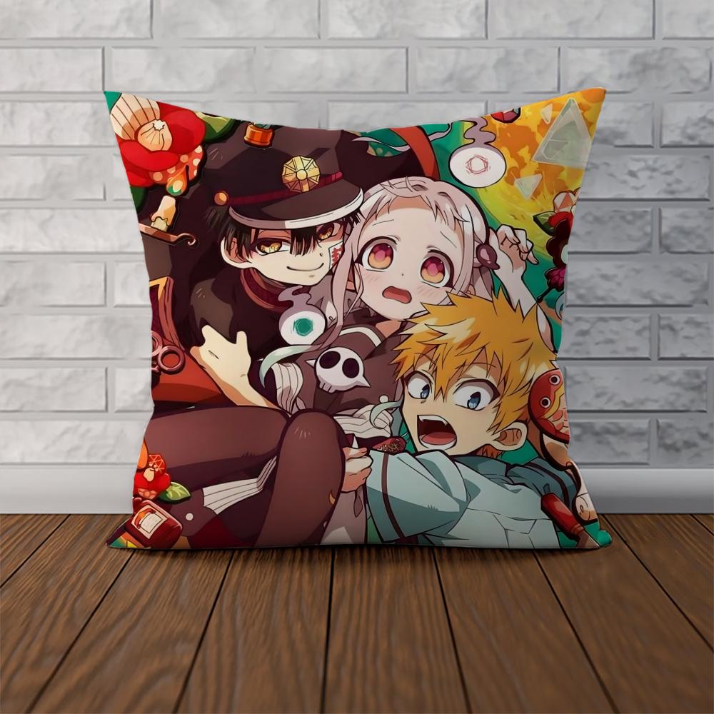 Toiletbound HHanakokun Pillow Case For Car Sofa Decorative Home Doublesided Print Plush Square Throw Pillow Cushion Cover
