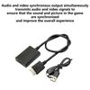 Video Converter for HDTV Monitors Portable Adapter Gaming Adapter Cable 5V Input with USB Cable Black