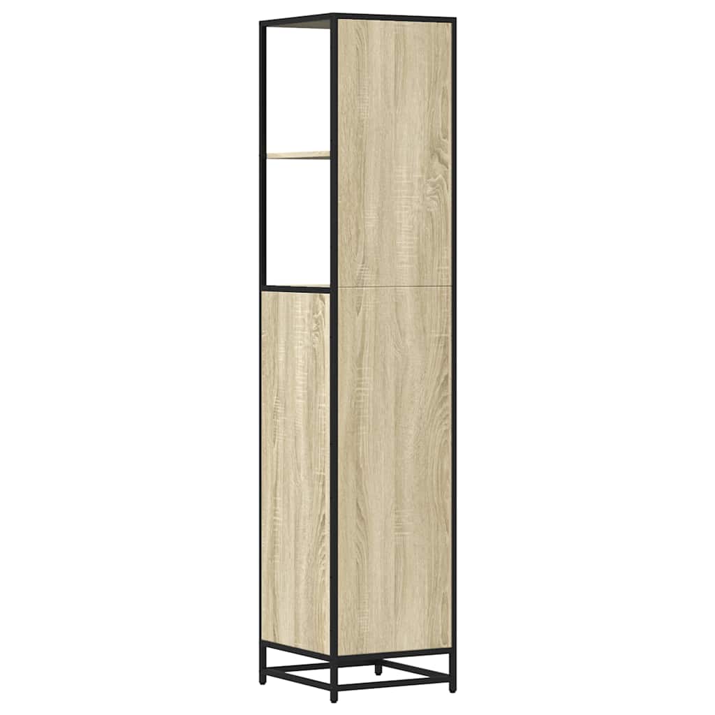 Bathroom Cabinet In Sonoma Oak 35 X 37.5 X 166 Cm Particleboard
