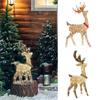 Innen Außen Feiertags Garten Ornament Weihnachtsdeko Weihnachtslicht Hirsch LED Rentier Familie Lampe