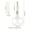 Mini white Scissors, Portable Stainless Steel Blade Paper Cutter, Handmade Stationery, Office