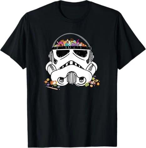 Star Wars Halloween Stormtrooper Candy Bow Tshirt Black S
