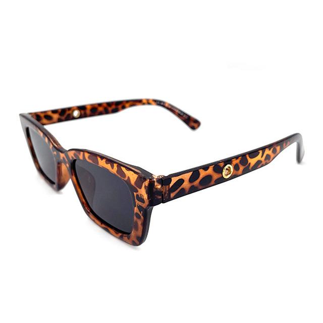 Gafas de sol cuadradas de moda Retro para ciclismo, gafas de sol de moda de leopardo para mujer, gafas Anti-UV para viajes, pesca, senderismo