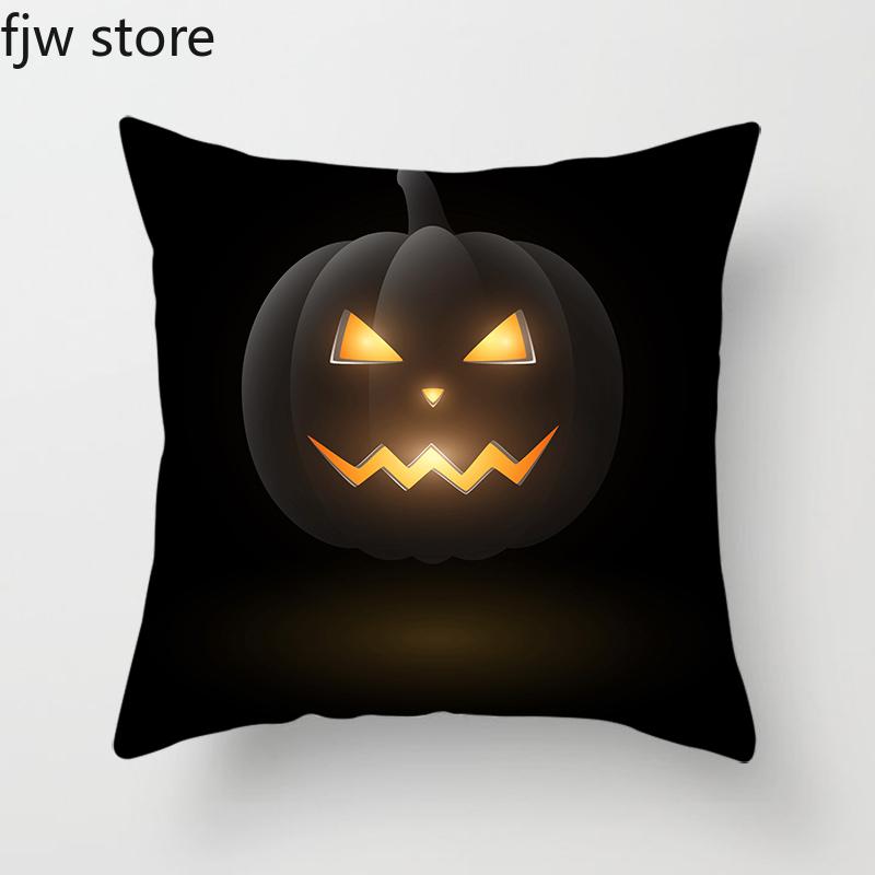 Halloween Pumpkin Ghost Face Personality Decorative Pillow Cover Home  Bedroom Sofa Cushion  Party  Holiday Gifts