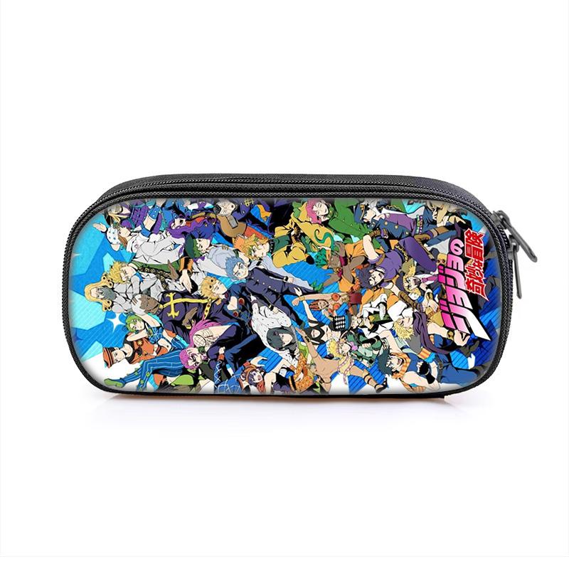 Astuccio per matite JoJo's Bizarre Adventure versatile cartone animato grande capacità articolo popolare miglior regalo per ragazzo o ragazza per compleanni scolastici