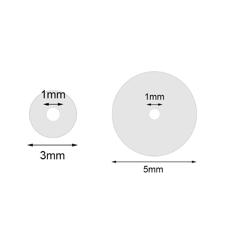 AOEDEJ 6-200P Silicone Piercing Healing Discs Anti Invagination Flexible Anti Hyperplasia for Earring Back No Pull Piercing Disc