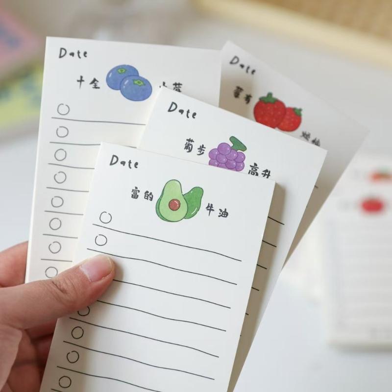 Kawai Stationary Notepad Simple Line Series Notebook Word Book Portable Planner Office School Supplies Gift Lovely Memo Pad