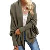 Women's Knitted Shawl Sweater Bat Sleeve Large Size Knitted Cardigan Sweater Coat