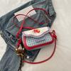 Cute Pink Apple Niche Women's Bag New Underarm Shoulder Bag Portable Niche Women's Bag Popular Small Square Bag