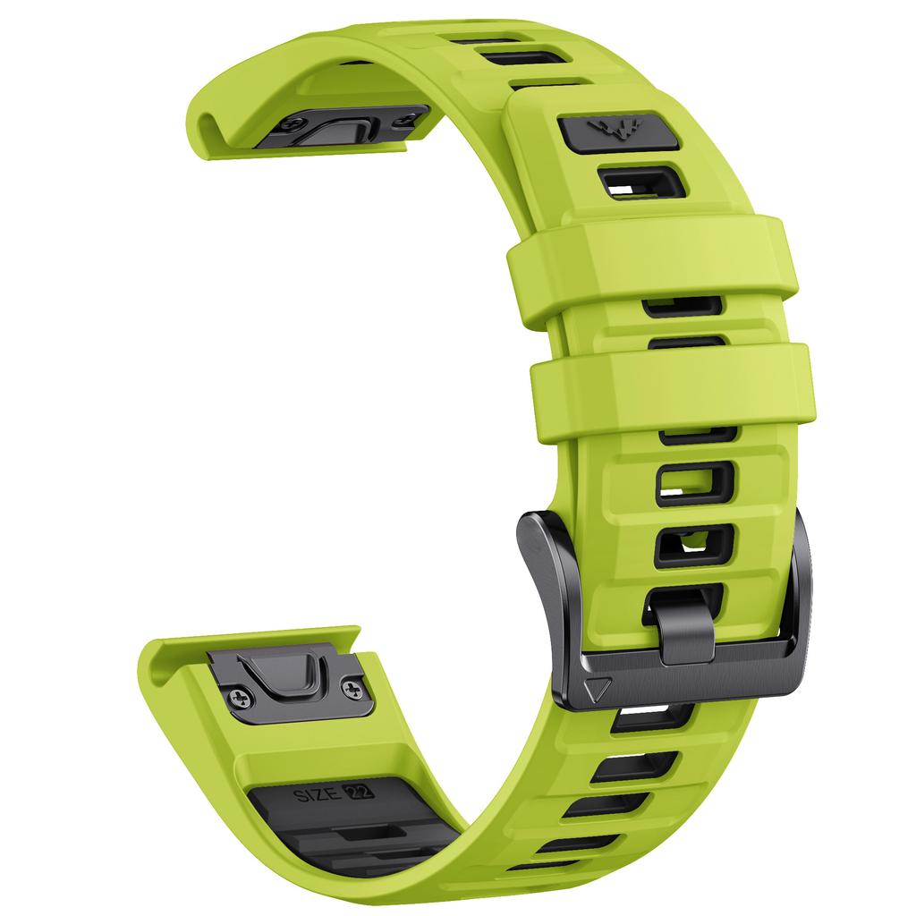 Rychloupínací 22mm 26mm řemínek na hodinky Fenix8 pro Garmin Fenix E 8 47mm 51mm 7 7X 6 6X/Epix Pro/Enduro 3 Dvoubarevný silikonový pásek náramek