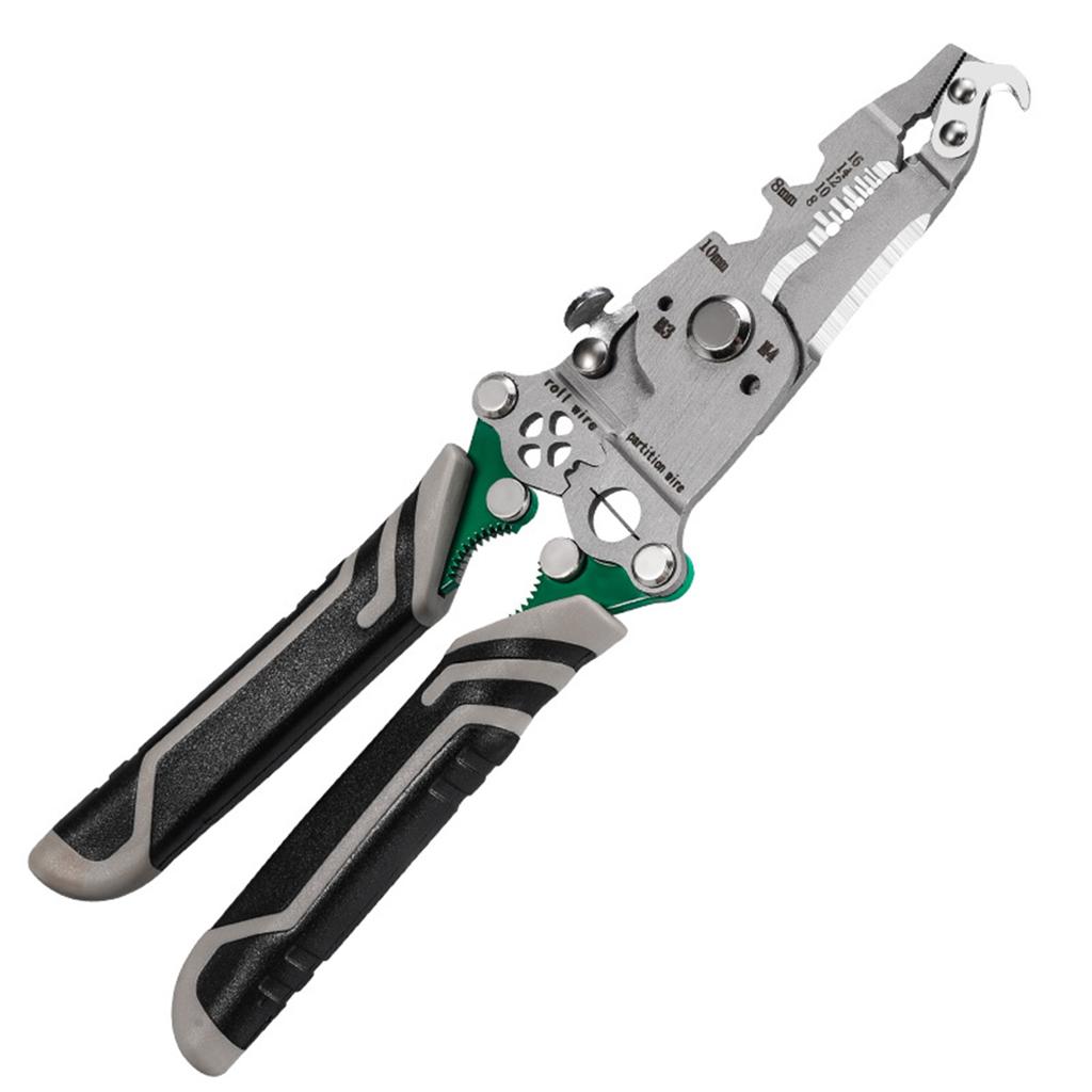 Multifunctional Folding Wire Stripper Cable Splitting Crimping Cutting Tool Wire Repair Tool Pliers