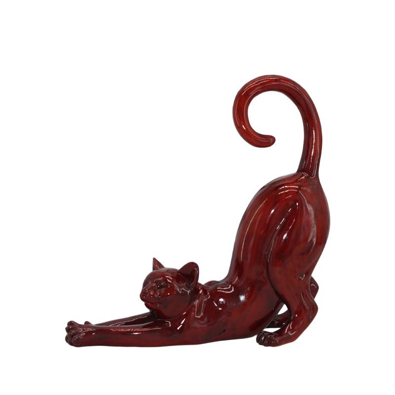 Simulated Resin Cat Model Tabletop Figurine Room Decoration Cute Animal Ornament