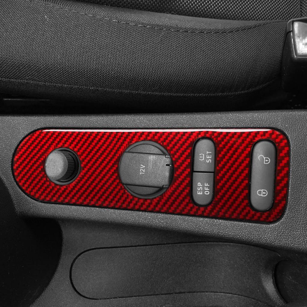 vrdpn5 Car Door Lock Gear Trim Carbon Fiber Sticker For Seat Leon Altea 2005 2006 2007 2008-2010 2011 2012 For Toledo 2005-2009 LHD RHD