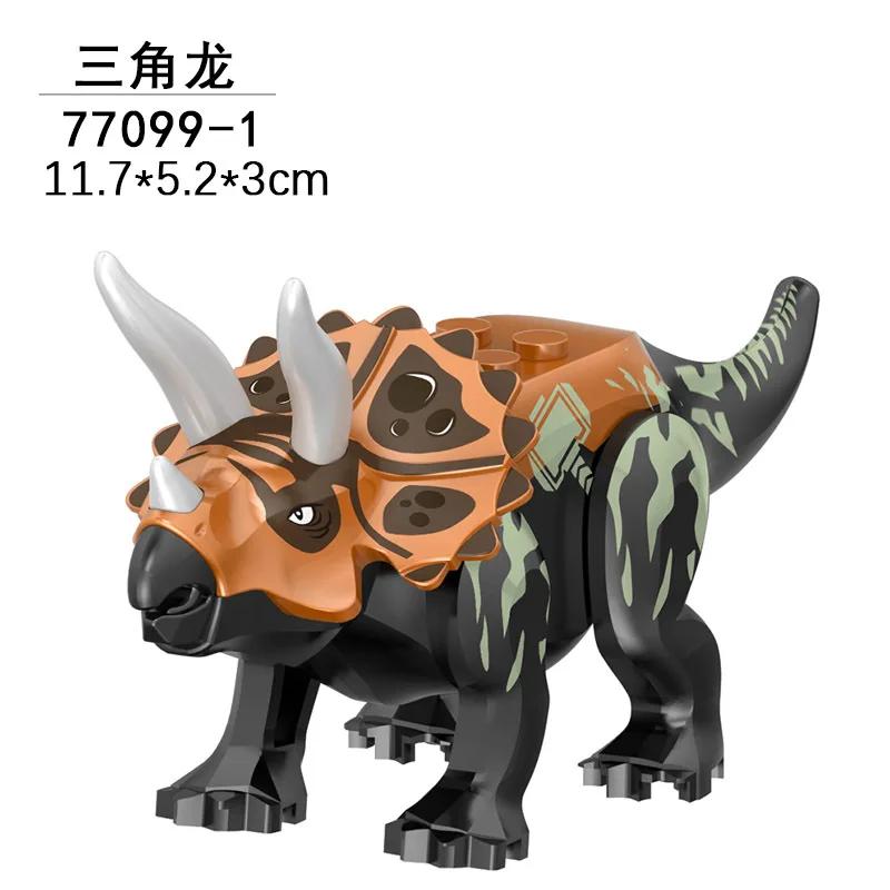 Dinosaur Jurassic World Tyrannosaurus Rex Velociraptor Tyrannosaurus Building Blocks Animal Toys Building Blocks Children's Gift