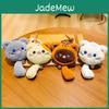 Charming Plush Cartoon Cat Keychain 15cm Fluffy Doll Perfect For Backpacks And Gifts
