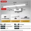 Luce a Specchio LED Telescopica Pieghevole per Armadietto del Bagno o Studio