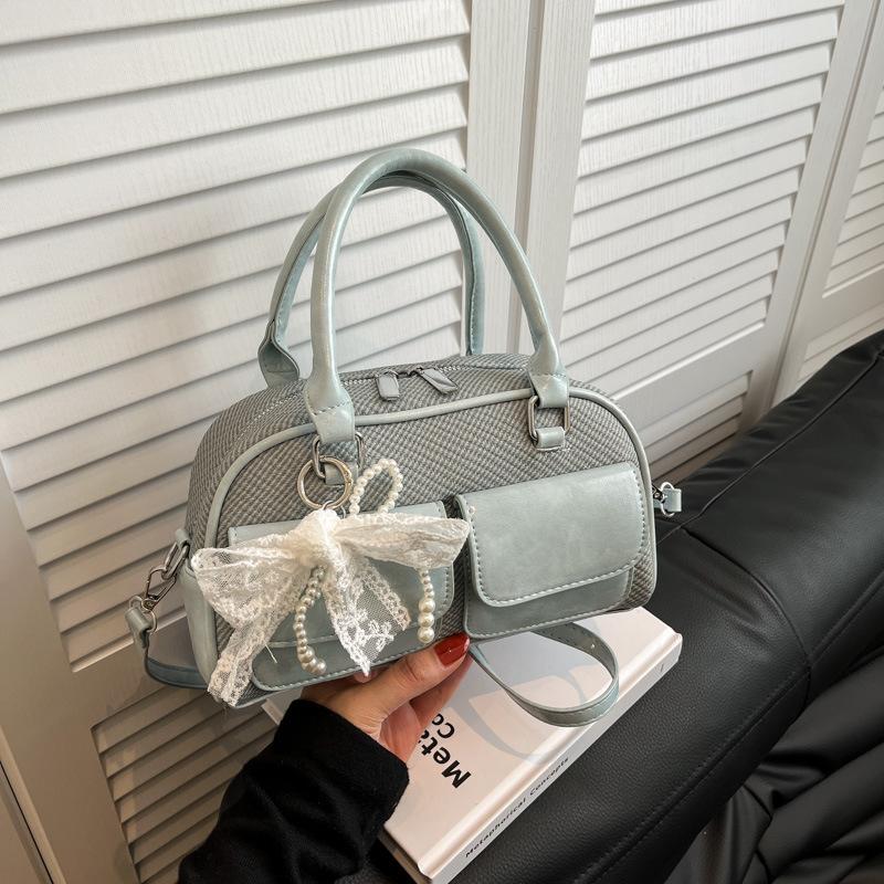 High-end small bag women's summer new niche messenger bag portable bowling bag