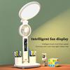 Night Light LED Clock Table Lamp USB Chargeable Dimmable Desk Lamp Plug In LED Fan Light Foldable Eye Protection  Clearance