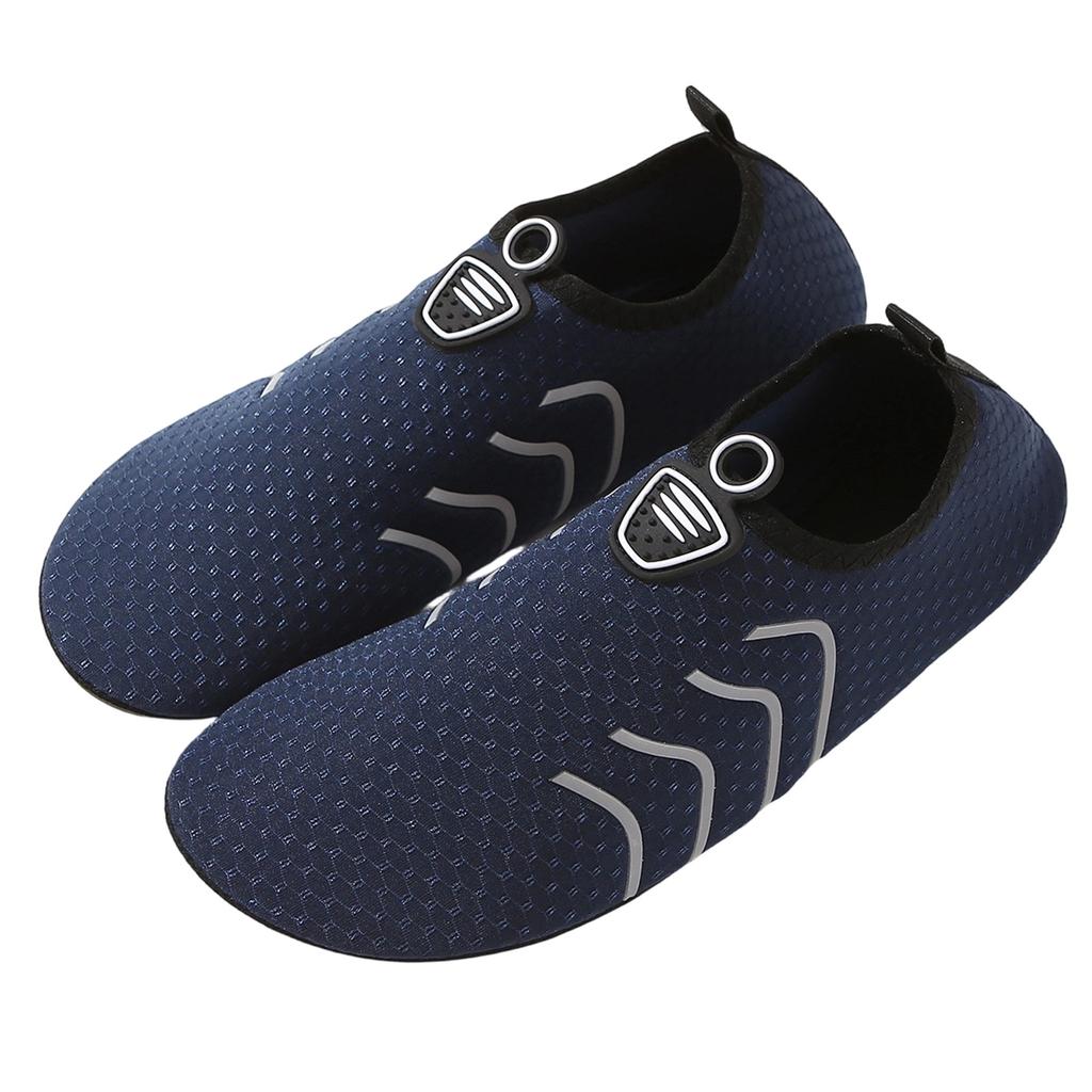 Unisex Reflective Strip Water Shoes Lightweight Quick Drying Aqua Socks for Outdoor Activities Beach Swimming and River Trekking