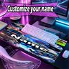 Custom Name Personalized Cosmic Bot Crew Pattern Mousepad, Laptop PC Desk Mat, Decorative Desk Mat for Home Keyboard Pad Gift