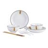 Haoya Jingdezhen Underglaze Nordic Ceramic Dinnerware Set