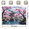2D Japanese Cherry Blossom Backdrop for Photography