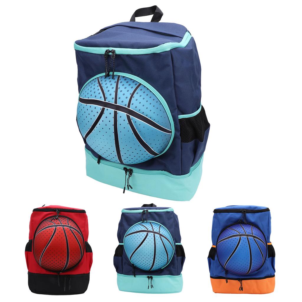 Basketball Backpack with Shoe Compartment Oxford Cloth Breathable Soccer Backpack Sports Bag for Out