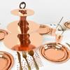 Rose Gold Party Einweg Geschirr Set Papier Platte Tasse Kinder Erwachsene Geburtstag Hochzeit Bachelorette Party Dekoration Baby Dusche