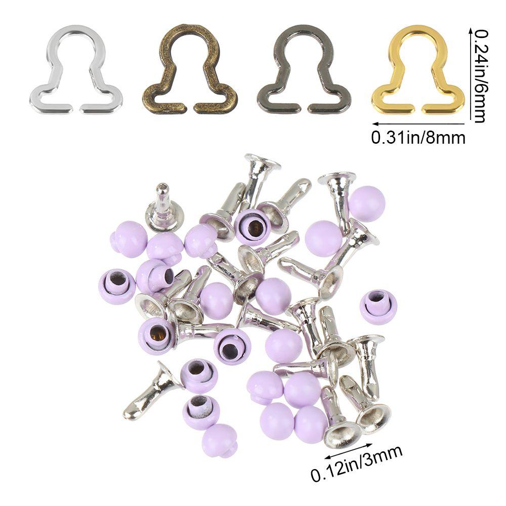 20pcs Girls  Sewing Accessory DIY Dolls Buckles Trousers Bags Accessories  Belt Buttons Metal Buckle