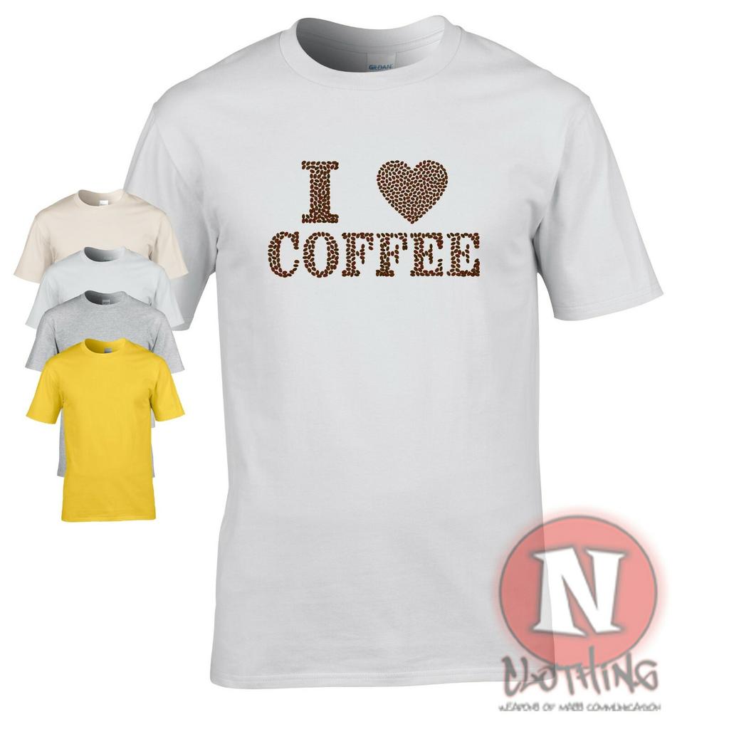 I Love Coffee TShirt Funny Barista Coffeeshop Coffee Bean Cafe